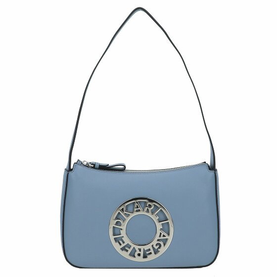 Karl Lagerfeld Disk Torba na ramię Skórzany 23 cm steel blue