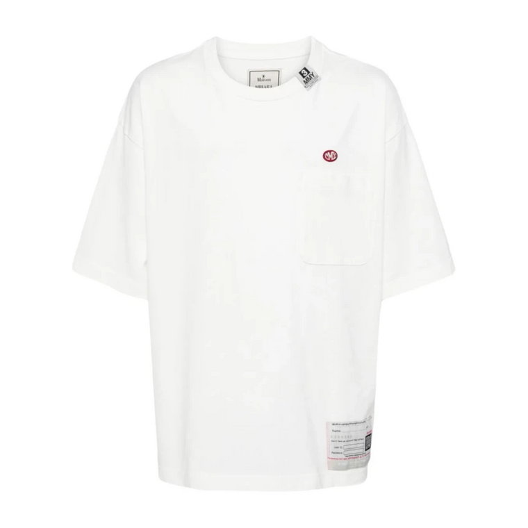 Biała Koszulka z Kieszenią Mihara Yasuhiro