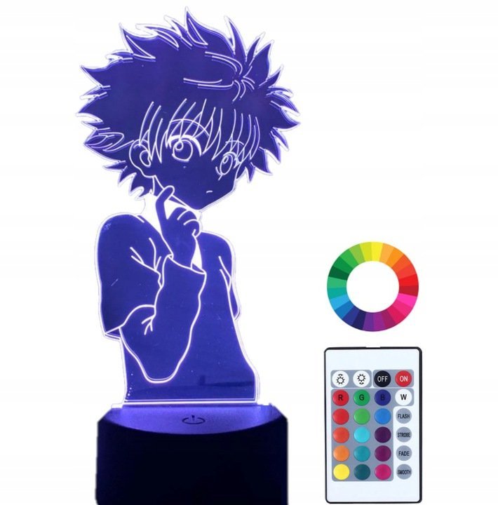 Lampka Nocna Prezent HUNTER X ANIME 3D Led Imię