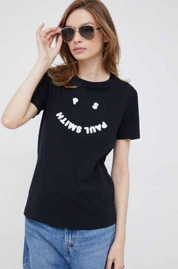 PS Paul Smith t-shirt bawełniany kolor czarny