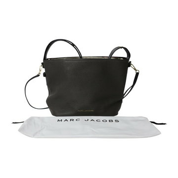 Marc Jacobs Pre-owned, Textured Bucket Bag in Leather Czarny, female,