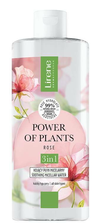 Lirene Power Of Plants Róża Kojący płyn micelarny 400ml