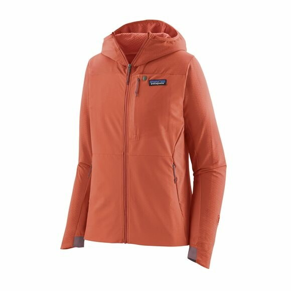 Damska kurtka softhellowa Patagonia R1 CrossStrata Hoody quartz coral - XS