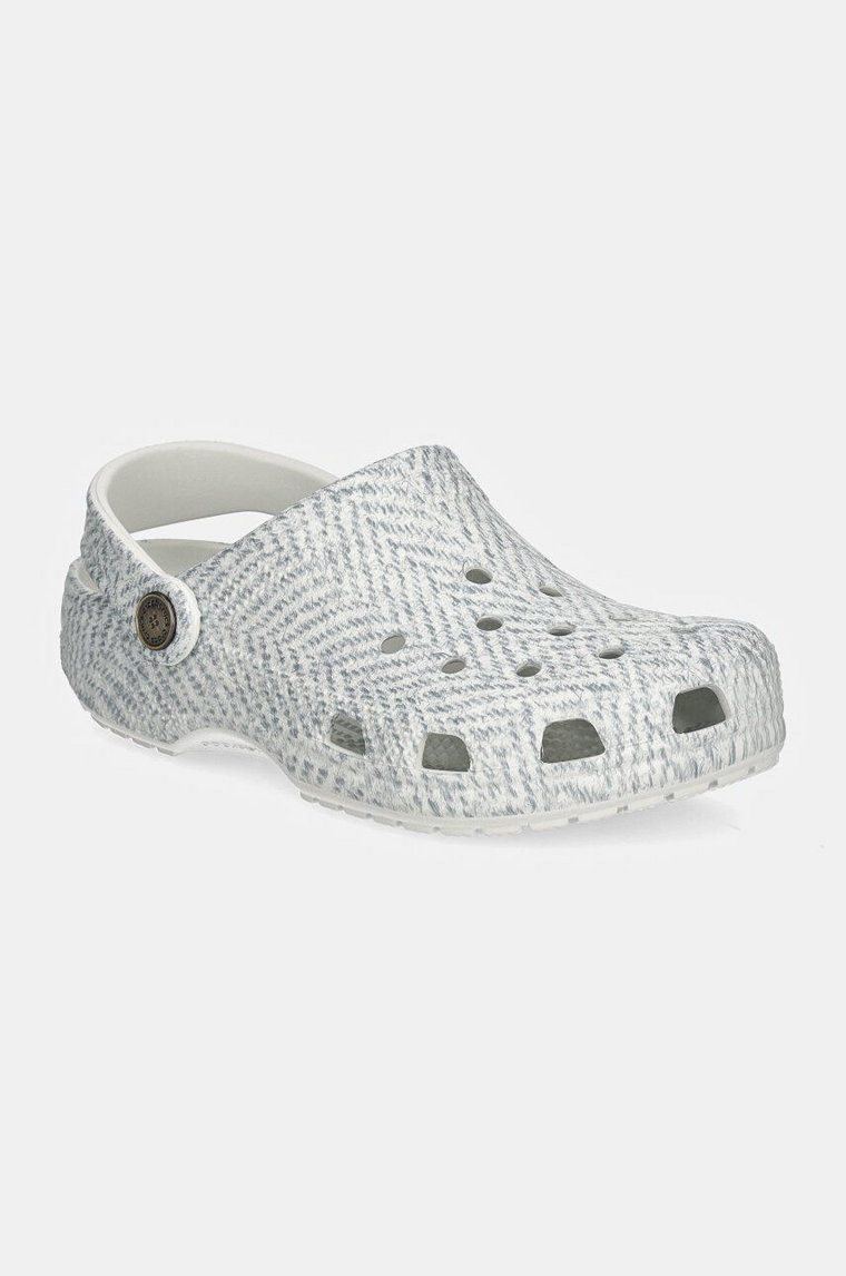 Crocs klapki Crocsclassic Tweed Clog damskie kolor szary 210403