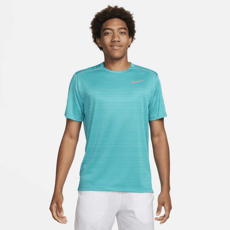 Męska koszulka z krótkim rękawem do biegania Nike Miler - Niebieski
