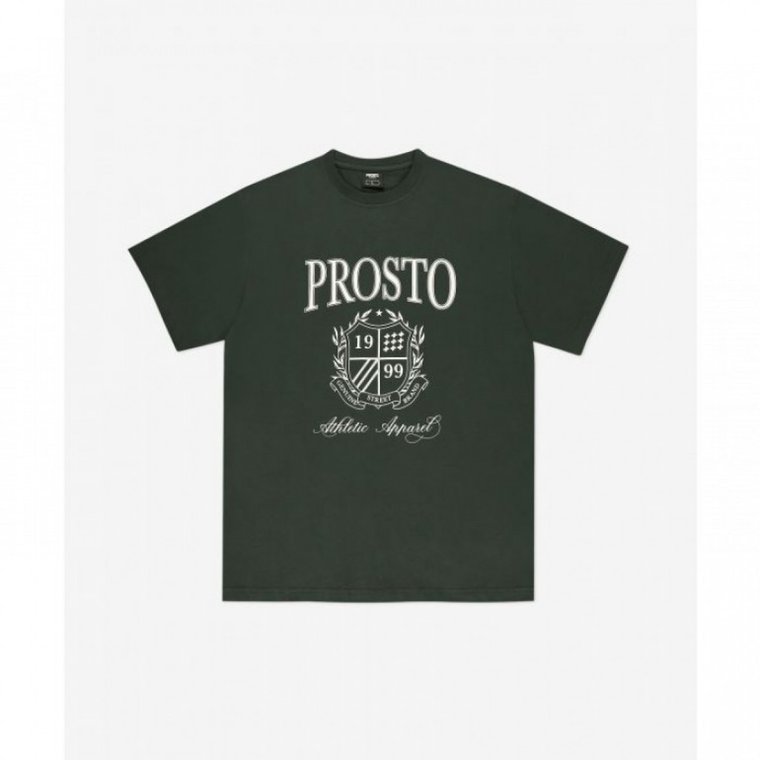 Męski t-shirt z nadrukiem Prosto Hexer - zielony