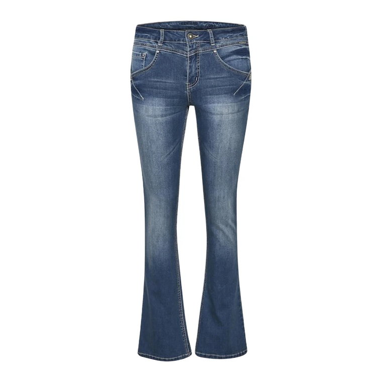 Bootcut Jeans - Stylowe Spodnie Dżinsowe Cream