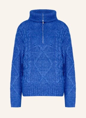 Gina Tricot Sweter Typu Troyer blau