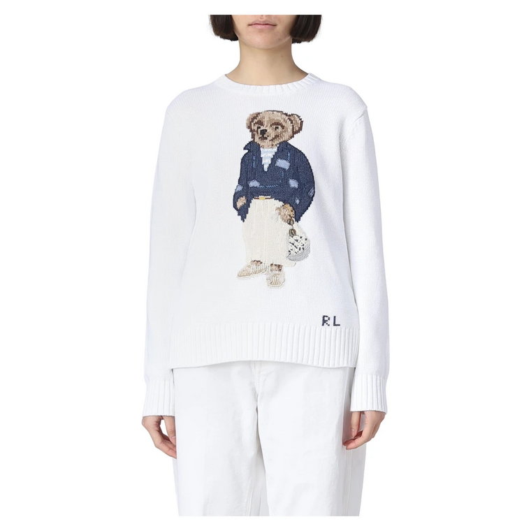 Damski Sweter z nadrukiem niedźwiedzia Polo Ralph Lauren