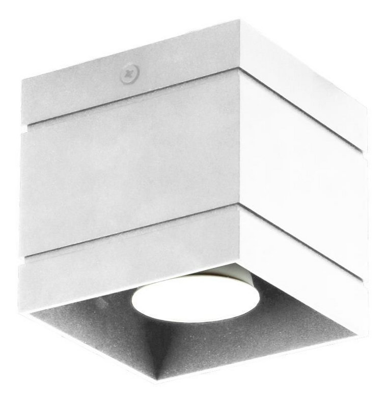 Minimalistyczny plafon metalowy E164-Quade - biały
