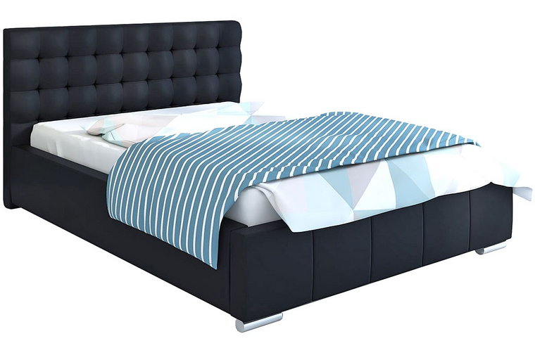 Pikowane łóżko z zagłówkiem 160x200 Elber 3X - 36 kolorów