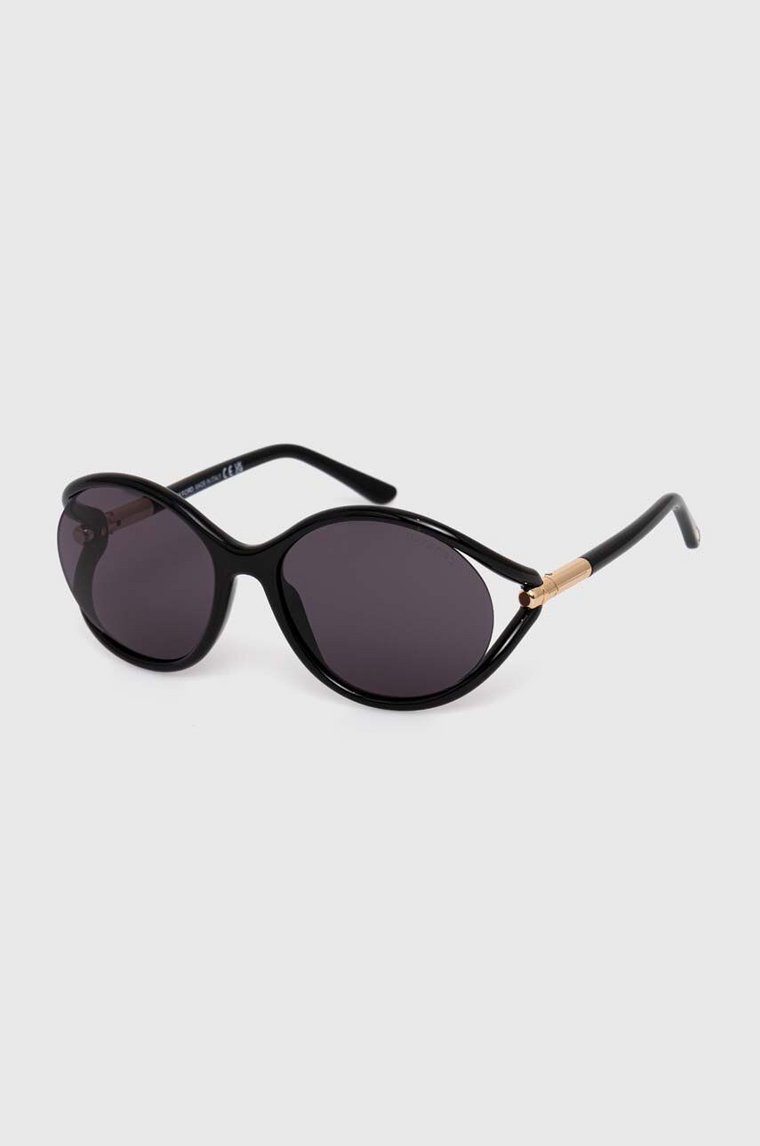 Tom Ford okulary przeciwsłoneczne damskie kolor czarny FT1090_5901A