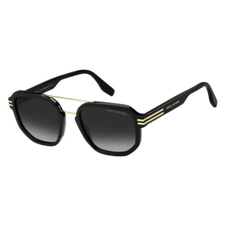 Okulary przeciwsłoneczne dla kobiet, Elegancka czarna oprawa Marc Jacobs