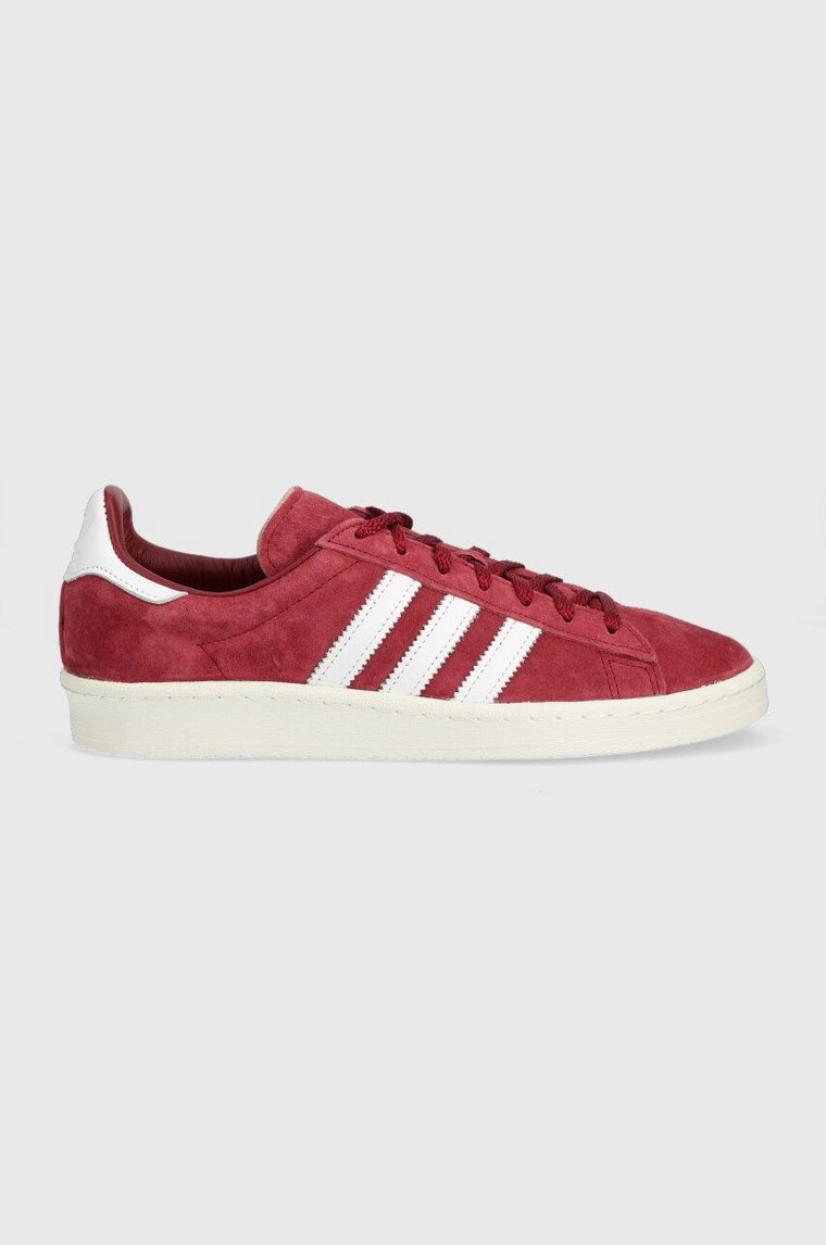 adidas Originals sneakersy zamszowe Campus 80s kolor bordowy FZ6152 FZ6152-BURGUND