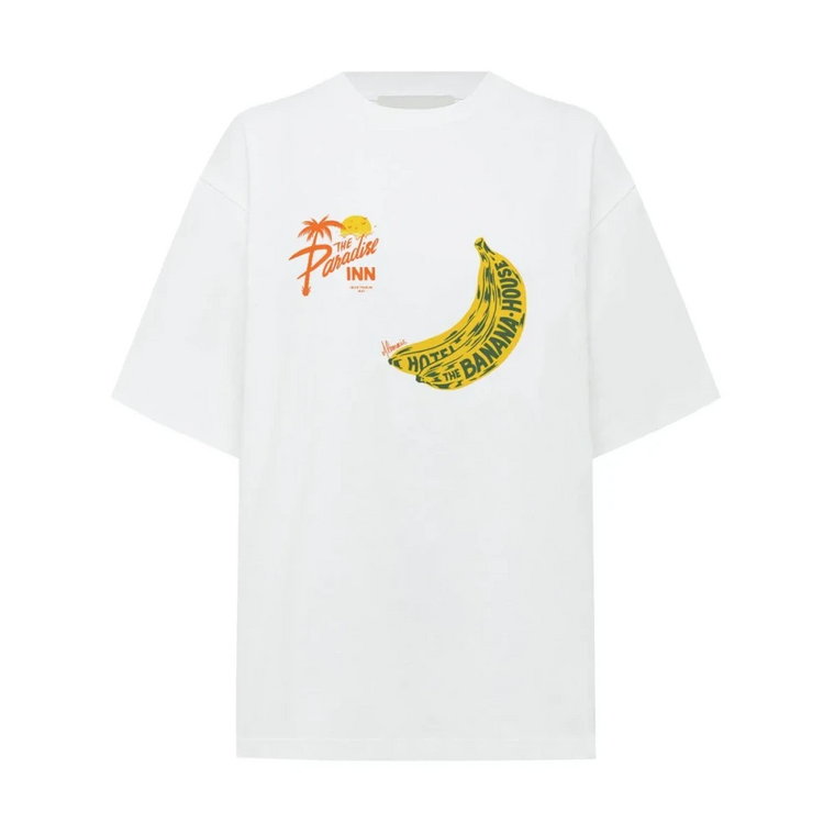 Banana T-shirt z motywem sztuki Alemais