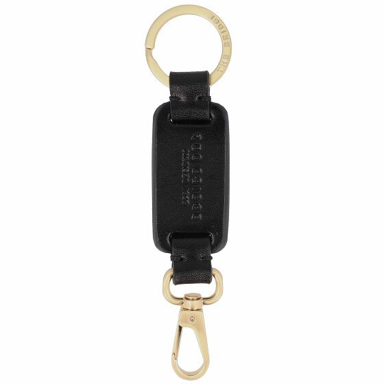 The Bridge Duccio Keychain Leather 14 cm black-gold