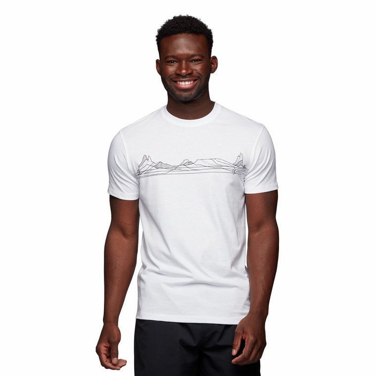 Męska koszulka Black Diamond Desert Lines T-shirt white - S