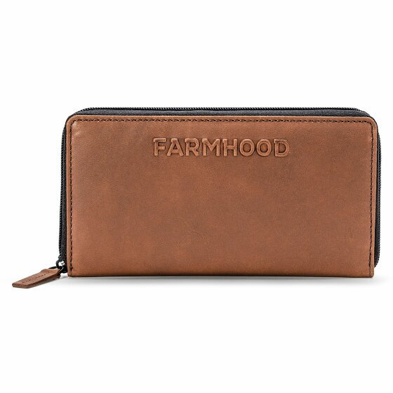 Farmhood Nashville Portfel Ochrona RFID Skórzany 19.5 cm brown