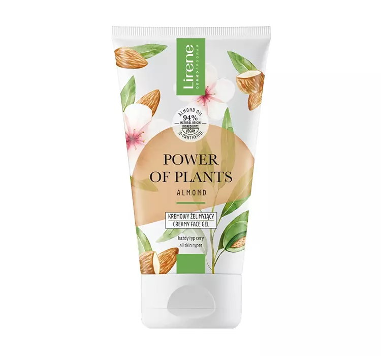 LIRENE POWER OF PLANTS ALMOND KREMOWY ŻEL MYJĄCY 150ML