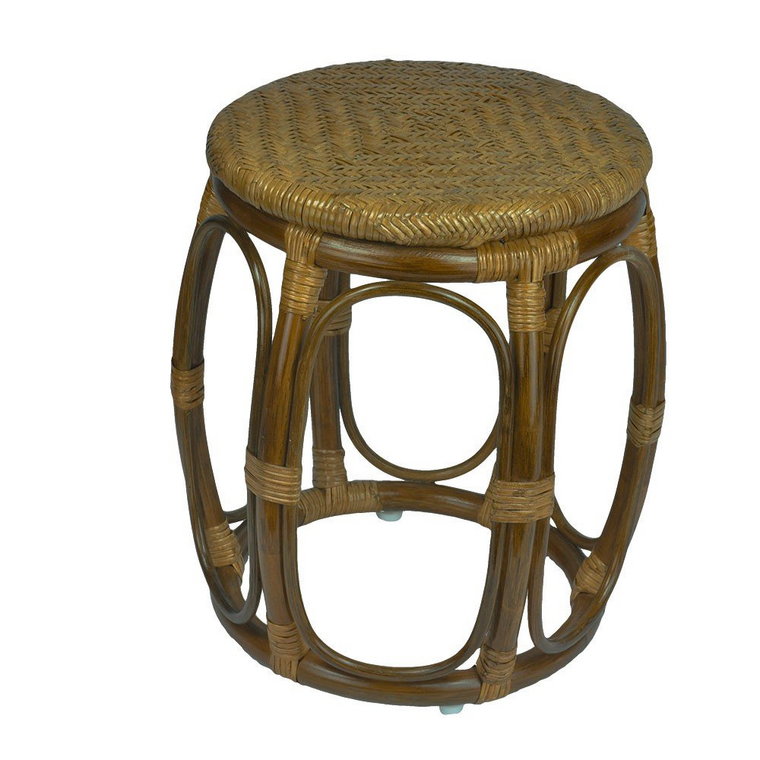 RattaNeo Coral t182 taboret oliwka rattan naturalny