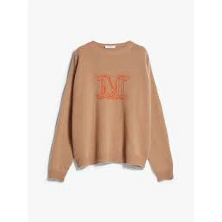 Wygodny i stylowy sweter z okrągłym dekoltem Max Mara