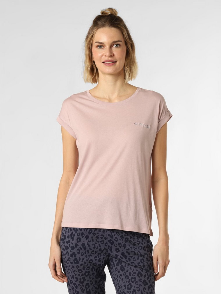 Marie Lund - Damska koszulka od piżamy, różowy
