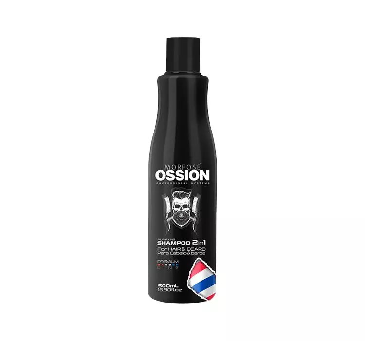 MORFOSE OSSION PREMIUM BARBER LINE 2IN1 SZAMPON DO WŁOSÓW I BRODY 500ML