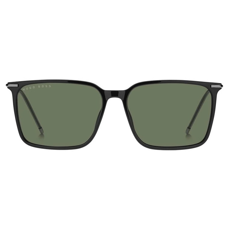 Czarne/Zielone Okulary przeciwsłoneczne Hugo Boss