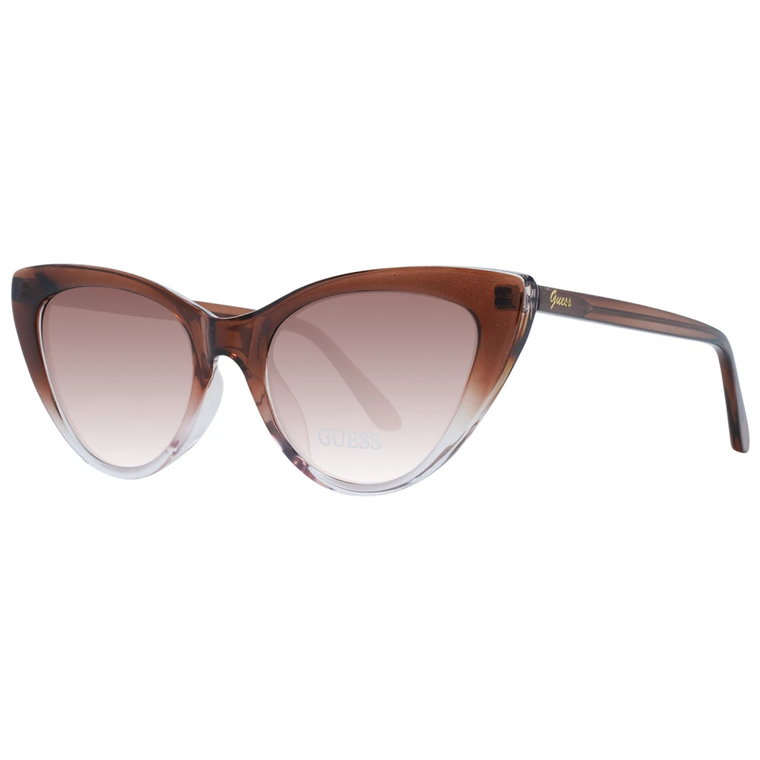 Brązowe Okulary Przeciwsłoneczne w stylu Cat Eye dla Kobiet Guess