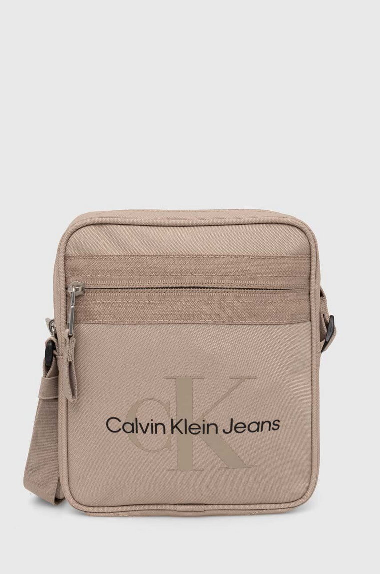 Calvin Klein Jeans saszetka kolor beżowy