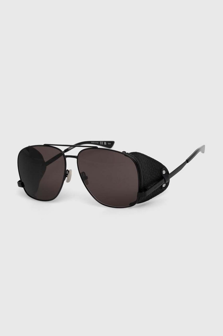 Saint Laurent okulary przeciwsłoneczne męskie kolor czarny SL 653 LEON