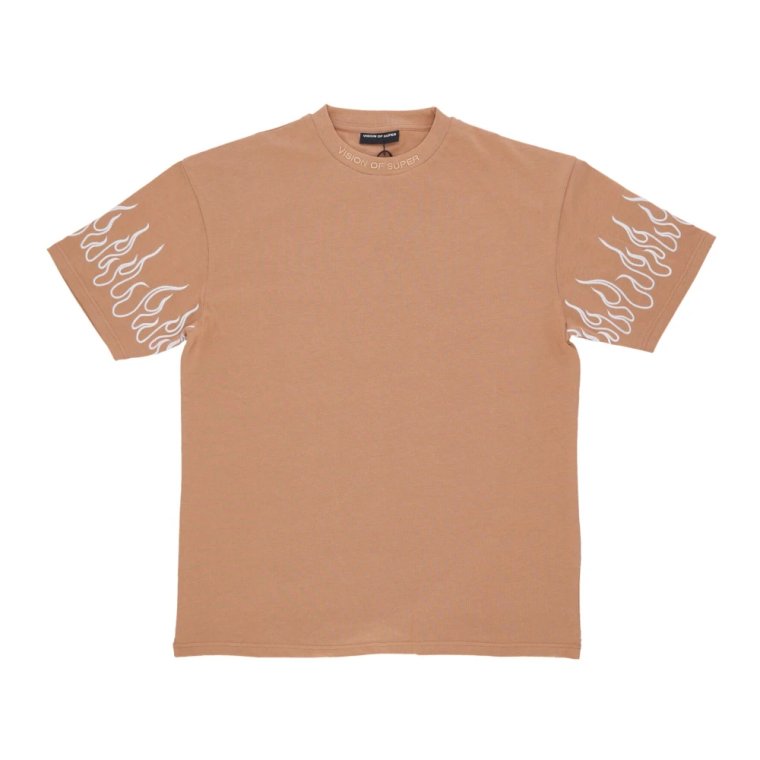 Flame Embroidery Tee Terracotta T-Shirt Vision OF Super