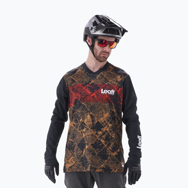 Longsleeve rowerowy męski Leatt MTB Gravity 3.0 timber