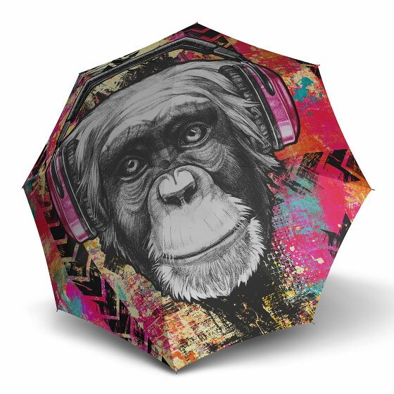 Doppler Modern Art Long Automatic Stick Umbrella 88 cm monkey