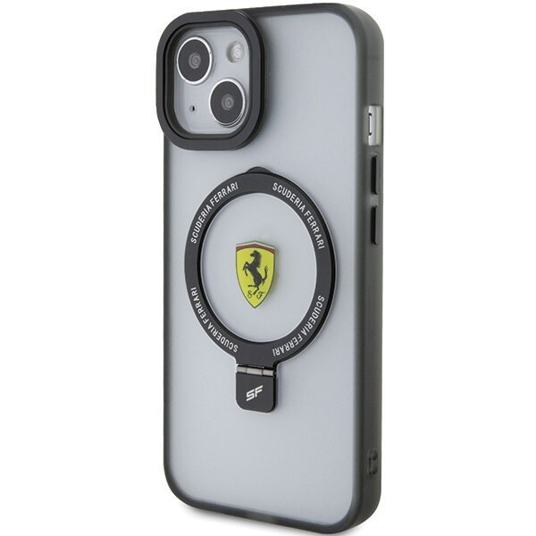 Ferrari FEHMP15MUSCAK iPhone 15 Plus / 14 Plus 6.7" czarny/black hardcase Ring Stand 2023 Collection MagSafe