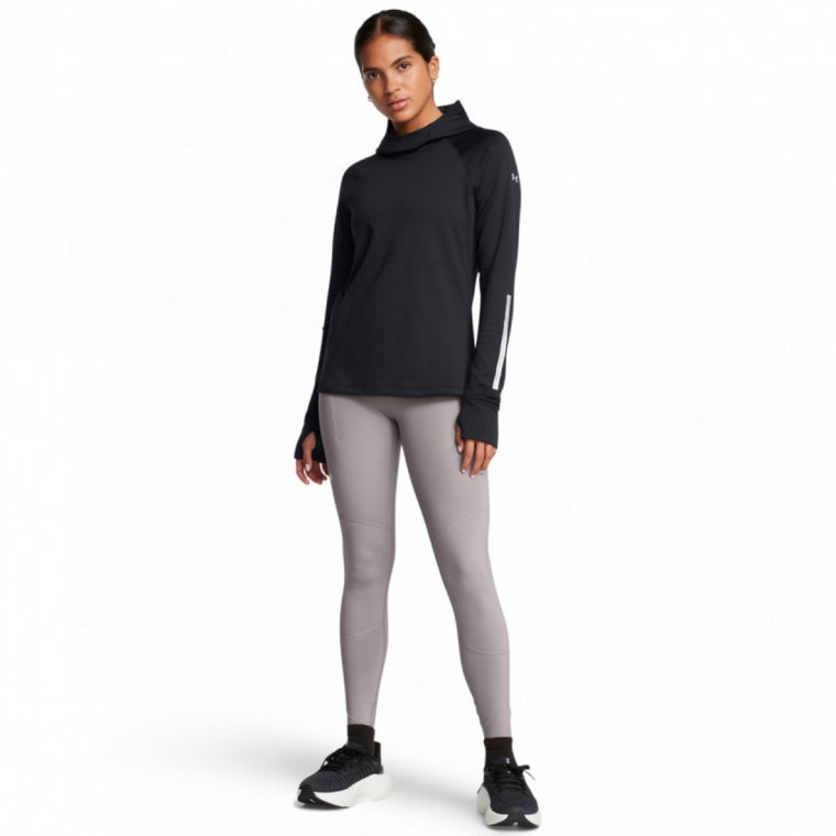 Damskie legginsy do biegania Under Armour UA Launch Elite Cw Tights - beżowe