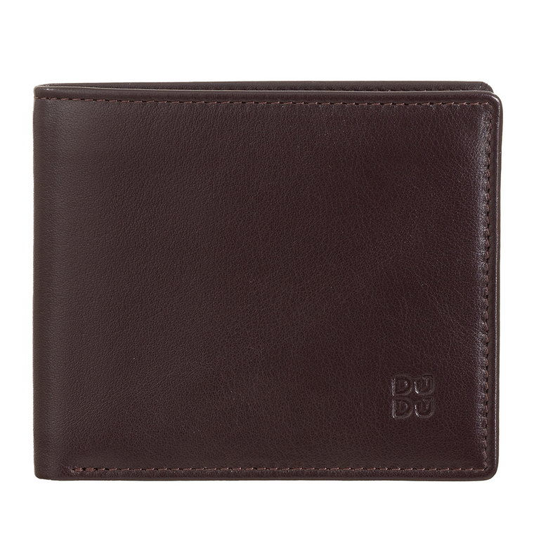 Mały męski skórzany portfel RFID w wielu kolorach z wieloma kieszeniami na karty kredytowe.