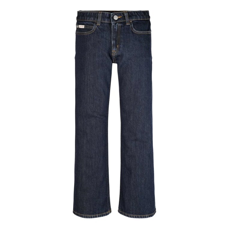 Komfortowe Jeansy w Kolorze Nocnej Granatu Calvin Klein Jeans