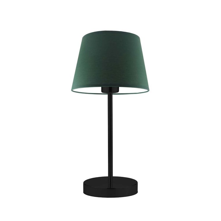 Lampka nocna LYSNE Siena, 60 W, E27, zieleń butelkowa/czarna, 41,5x19,5 cm