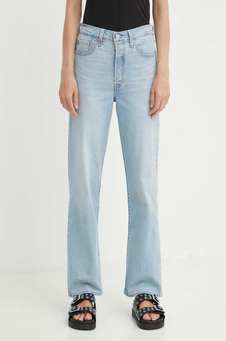 Levi's jeansy RIBCAGE STRAIGHT damskie high waist