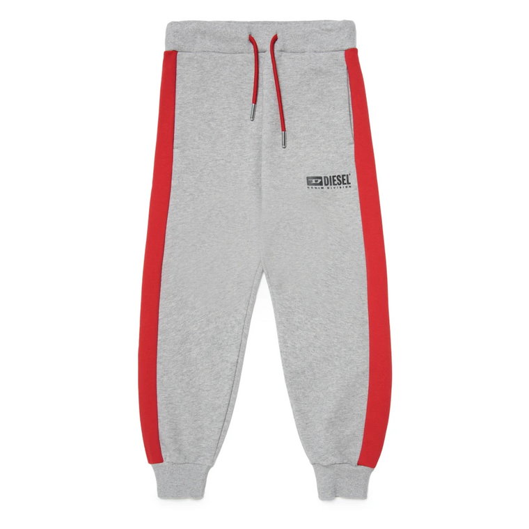 Colorblock fleece branded jogger spodnie Diesel