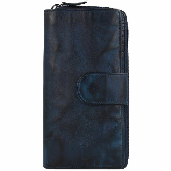 Jack Kinsky Nelson Wallet RFID Leather 18,5 cm marine