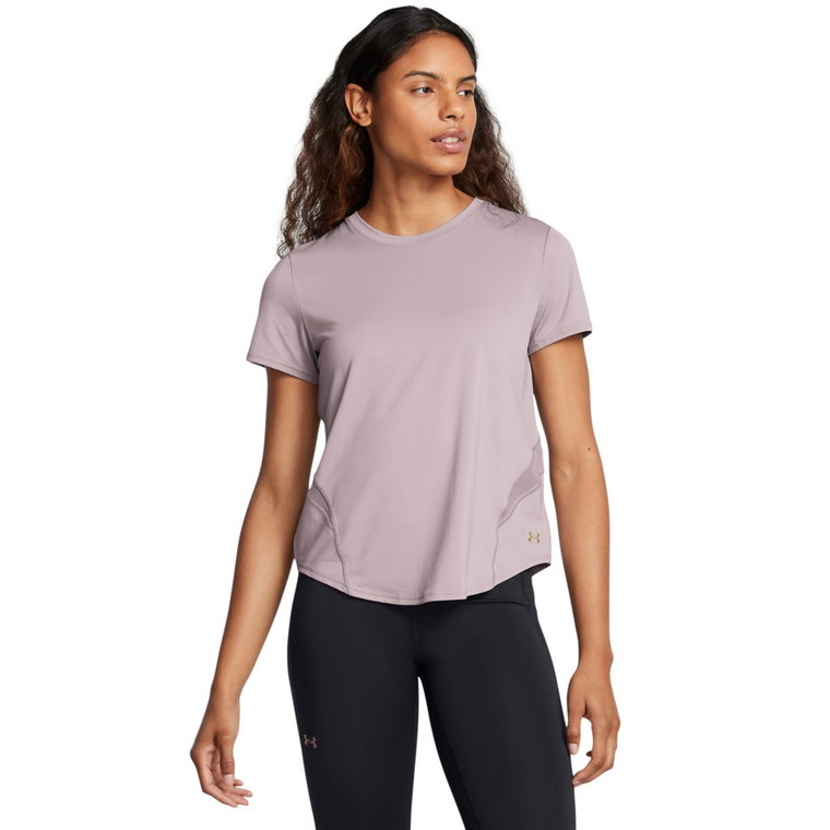 Damska koszulka treningowa Under Armour Vanish Elite Vent Loose Ss - beżowa