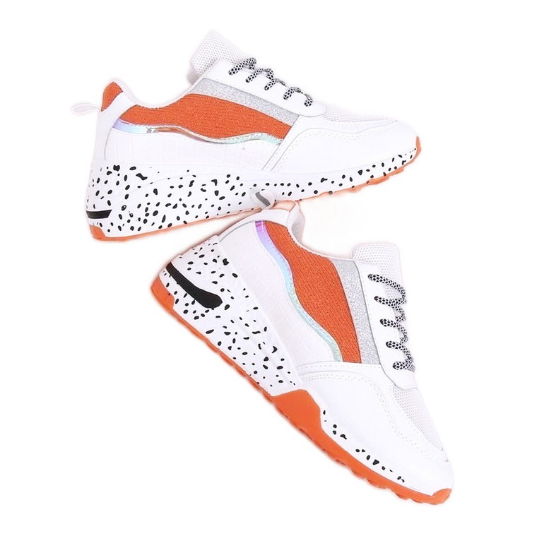 Buty sportowe damskie Milano Orange białe wielokolorowe