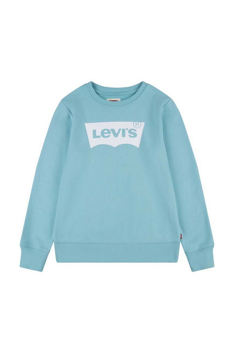 Levi's bluza niemowlęca kolor turkusowy z nadrukiem
