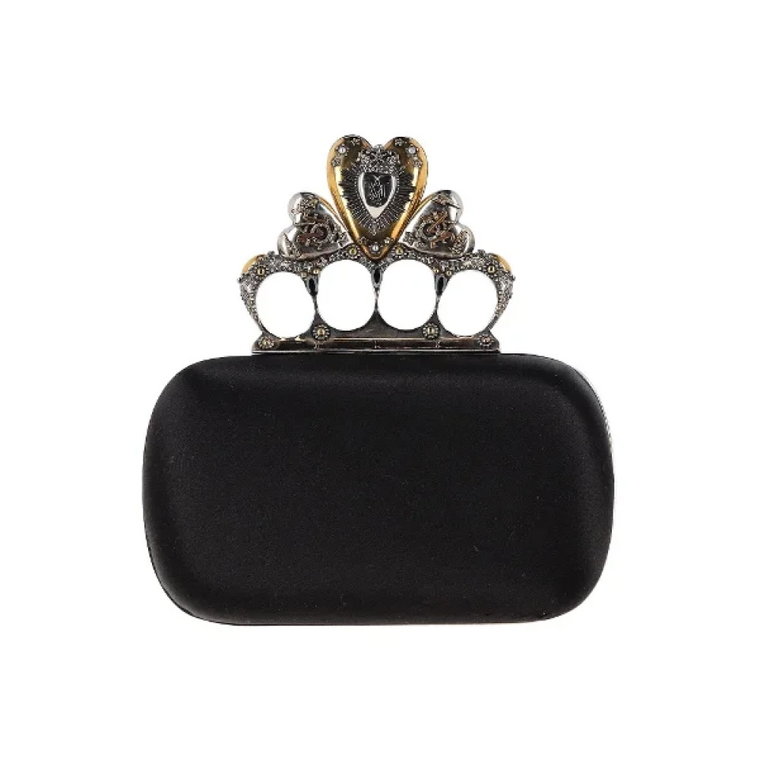 Pre-owned Satin clutches Alexander McQueen Pre-owned