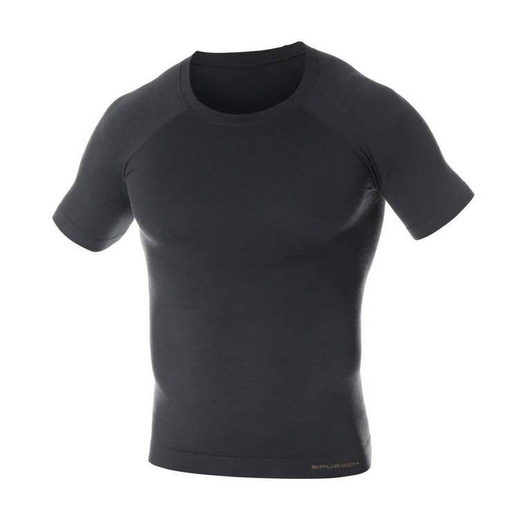 Termoaktywna koszulka męska Brubeck Active Wool SS11710 graphite - M