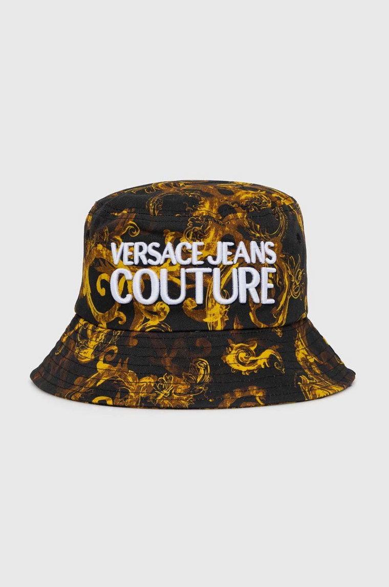 Versace Jeans Couture kapelusz bawełniany kolor czarny bawełniany 76HAZK06 ZG267