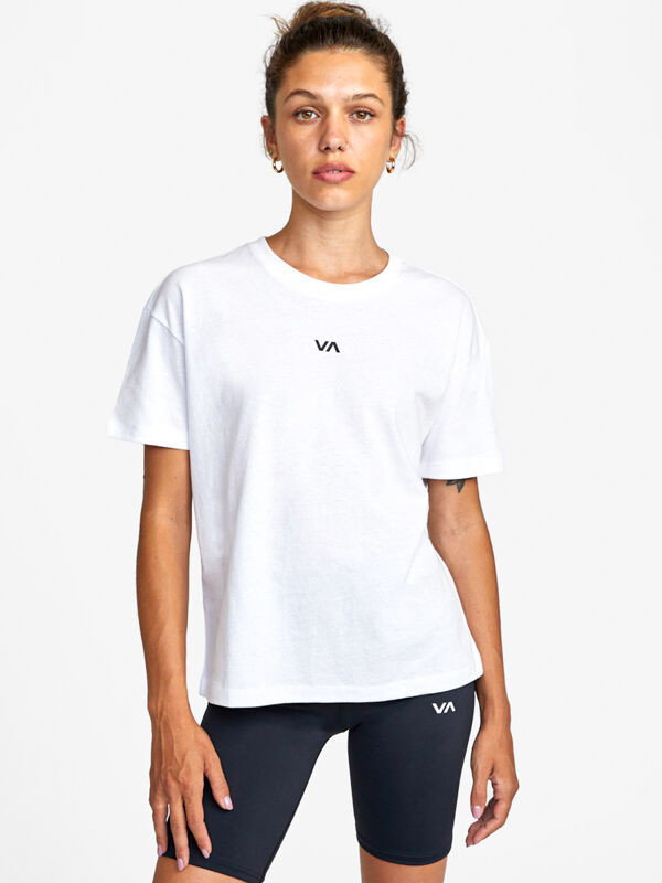 RVCA VA ESSENTIAL white t-shirt damski - M