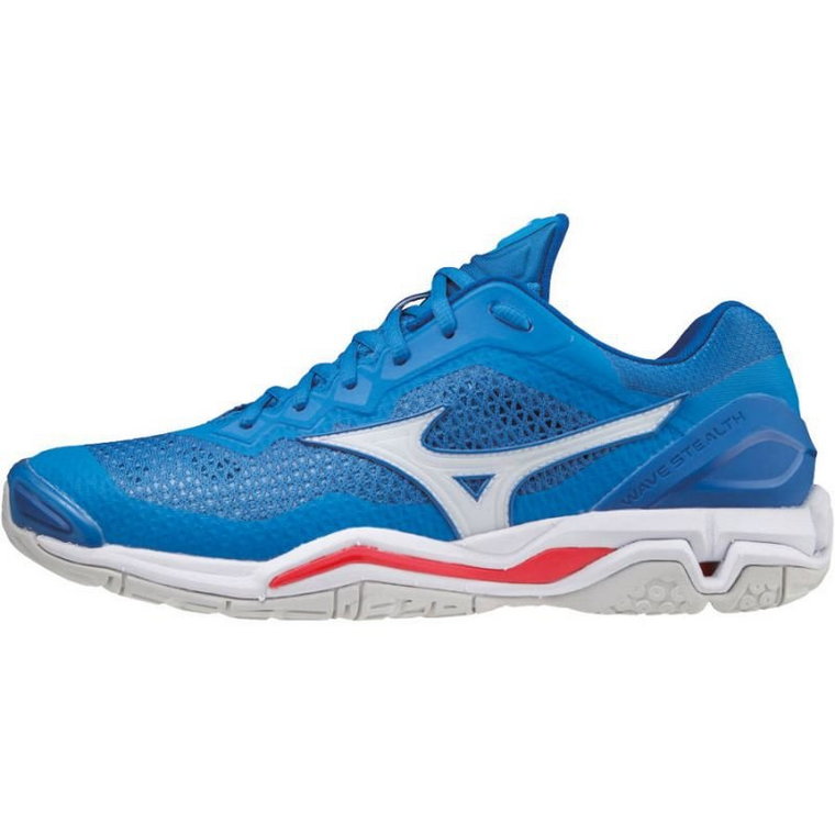 Buty halowe Mizuno Wave Stealth 5 M X1GA180024 niebieskie niebieskie